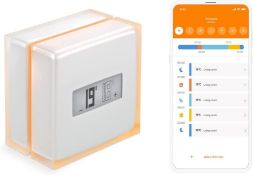 RRP £144.35 - Netatmo Connected and Smart Energy Saving Thermostat - WiFi - Reduce Bills