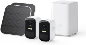 RRP £161.10 - eufy Security eufyCam 2C Pro 2-Cam Kit with Solar Panel Solar Security Camera Outdoor