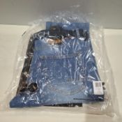20 X BRAND NEW CROSSHATCH JEANS IN BLUE AND BLACK IN SIZES, 30, 32, 34, 36, 38 (IN 1 TRAY - TRAY NOT