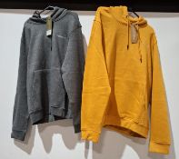 20 X BRAND NEW CROSSHATCH HOODIES VARIOUS COLOURS BLACK , STONE , AQUA AND GREY IN VARIOUS SIZES