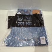 20 X BRAND NEW DUCK & COVER DENIM JEANS IN BLUE IN SIZES, 30, 32, 34, 36, 38, 40 (IN 1 TRAY - TRAY