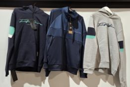 20 X BRAND NEW MIXED CLOTHING LOT CONTAINING, 7 X DUCK AND COVER JACKET IN NAVY BLUE AND GREY IN