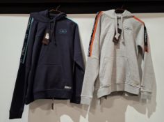 20 X BRAND NEW CROSSHATCH HOODIES IN COLOURS NAVY AND GREY IN VARIOUS SIZES DOUBLE XL , EXTRA