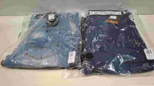 20 X BRAND NEW MIXED JEANS LOT CONTAINING DUCK AND COVER AND CROSSHATCH IN BLUE IN SIZES 32, 34, 36,