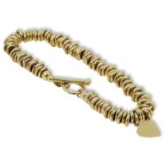 A 9ct gold sweetie style bracelet,