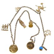 A chain with charms,