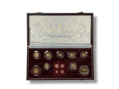 Royal Mint - United Kingdom Golden Jubilee proof set in 22ct gold,