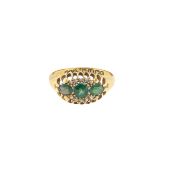 An Edwardian 18ct gold ring,