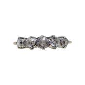 A five stone diamond ring,