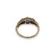 A 9ct gold amethyst three stone ring, - Image 3 of 4