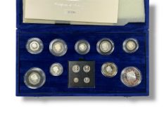 Royal Mint - United Kingdom Millennium proof set in Sterling silver,