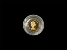 A Queen Elizabeth II proof half sovereign,