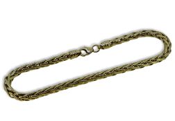 A 9ct gold foxtail link bracelet,