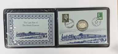 Franklin Mint - The last run of the Orient Express coin,