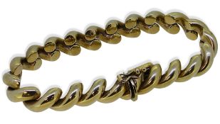 A 9ct gold bracelet,
