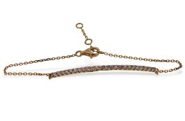 A diamond set bracelet,