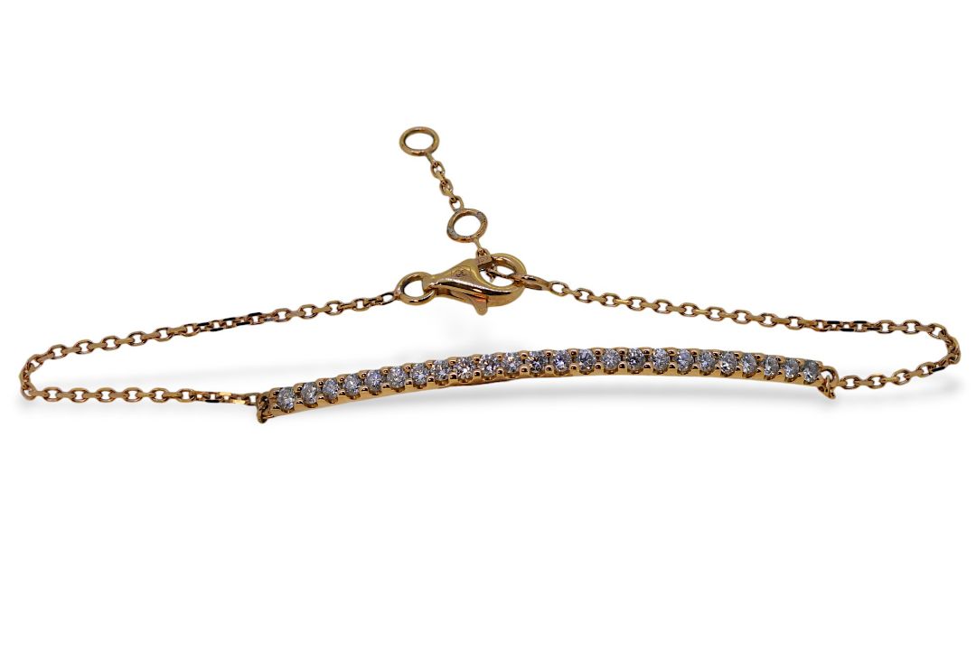 A diamond set bracelet, - Image 1 of 2