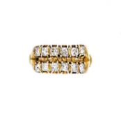 A diamond set ring,
