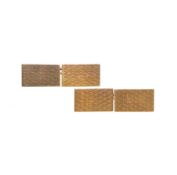 A pair of 9ct gold cufflinks,
