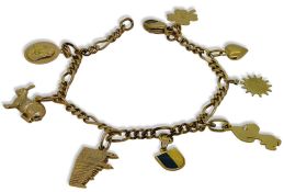 A charm bracelet,