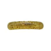 A 14ct gold lattice style ring,