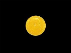 A 'King's Head' sovereign,