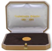Switzerland - A gold 250Fr commemorative issue coin,