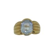A single stone synthetic spinel ring,