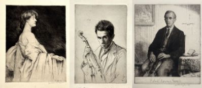 A Collection Of Three Etchings By Nathaniel Sparks RE (1880-1956)
