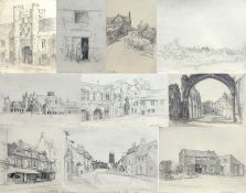 § A Collection Of Drawings By Nathaniel Sparks RE (1880-1956)