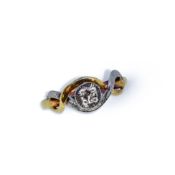 A diamond single stone ring,