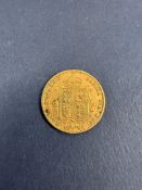 A Victoria 'Jubilee Head Shield Back' half sovereign,
