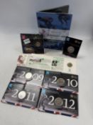 Royal Mint - A collection of coins celebrating sporting events.