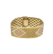 A three colour wide bracelet,