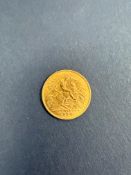 A 'King's Head' half sovereign,