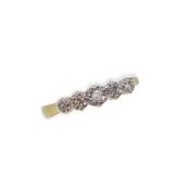 A five stone diamond ring,