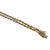 A 9ct two colour gold rope style necklace,