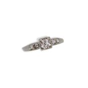 A diamond set ring,