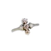 An early 20th century diamond ring,