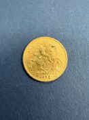 A 'King's Head' half sovereign,