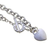 Tiffany & Co. - A silver heart tag necklace,