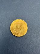 A Victoria 'Jubilee Head Shield Back' half sovereign,