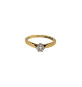 A diamond solitaire ring,