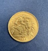 A 'King's Head' half sovereign,