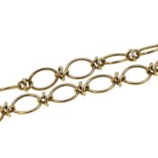 A 9ct gold fancy link bracelet,