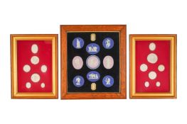 A COLLECTION OF FRAMED WEDGWOOD AND CAMEO PLAQUES, 19TH AND 20TH CENTURY