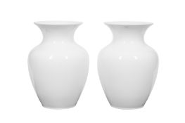 A PAIR OF DIBBERN CERAMIC VASES