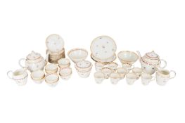 A LARGE QUANTITY OF FLIGHT PERIOD WORCESTER SOFT PASTE PORCELAIN TEAWARES, CIRCA 1780S