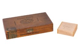 A SELECTION OF NINETEEN CUBAN CIGARS AND A BOX OF TWENTY-FIVE DAVIDOFF SPECIAL SELECTION