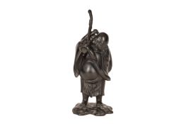 A JAPANESE BRONZE FIGURE OF BUDDHA